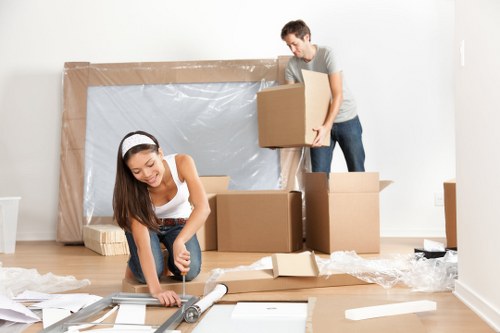 Professional movers planning a commercial move in Bromley office
