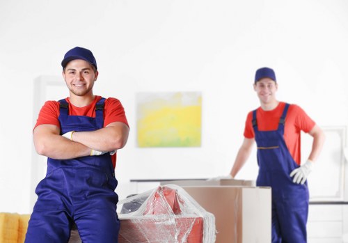 Removal truck loading belongings in Storage Bromley