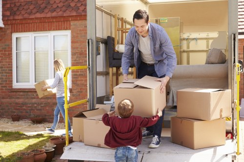 Eco-friendly furniture disposal process by Bromley's pick-up service.