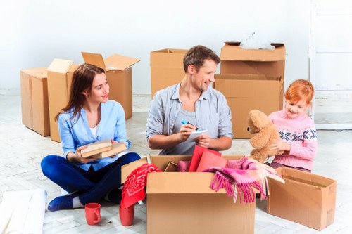 Satisfied customers with their successful move in Bromley