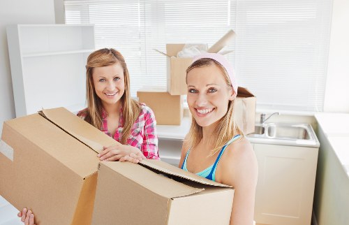 Happy customers after a successful move